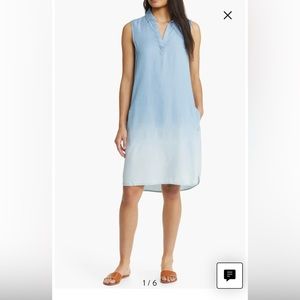 Blue Ombre Women’s Sleeveless Dress